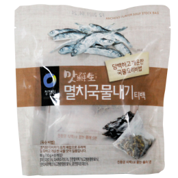 清淨園韓式小魚乾湯包청정원맛선생멸치국물내기티백10g/8包 全新 G-4821