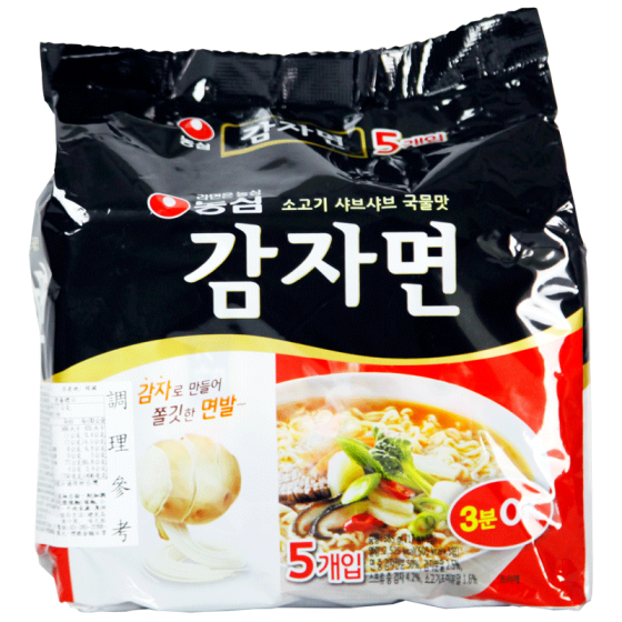 馬鈴薯麵감자라면 117g/5包 七成新 G-6553